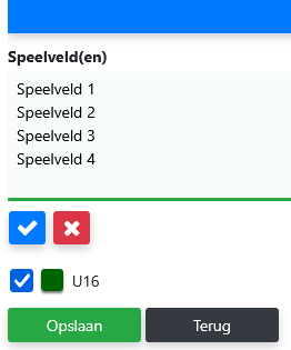 Stap 4: Speelvelden invoeren