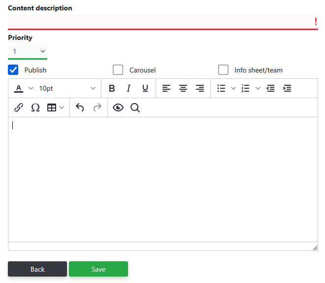 Sending messages via visitor page